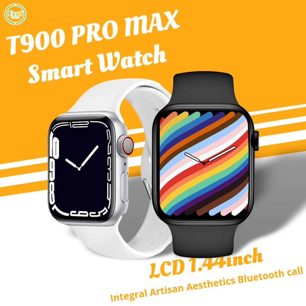 T900 PRO MAX 2022 Mới Đồng Hồ Thông Minh Nam Nữ Full Màn Hình Cảm Ứng Tập Thể Thao Đồng Hồ IP67 Chống Nước Bluetooth Cho Android ios Đồng Hồ Thông Minh Smartwatch Hộp _ Exo1