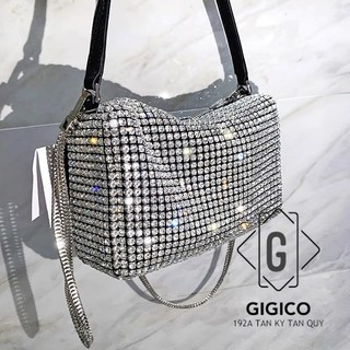 Túi xách đính đá sáng bling bling