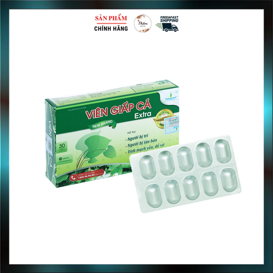 Viên giấp cá Extra Tâm Dược (30 viên)