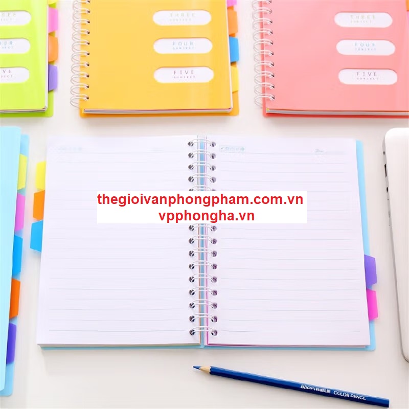 Sổ lò xo A4 có phân trang Heeton D12-653 - Kích thước: 210x295mm