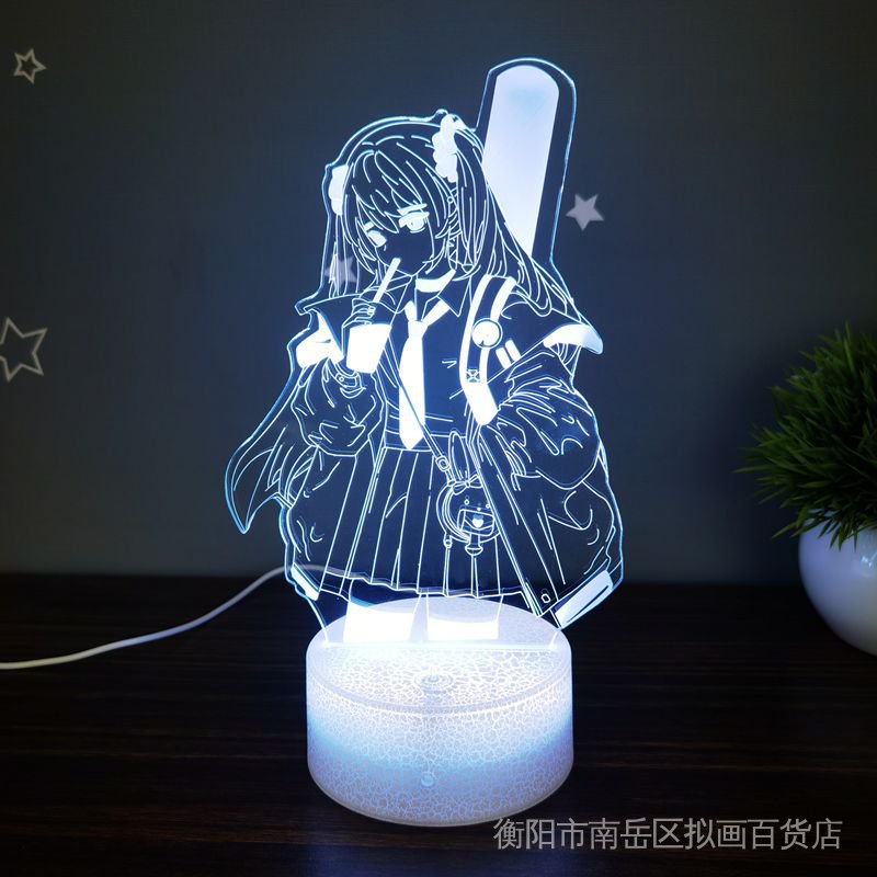 Đèn Ngủ LED Thay Đổi Màu Sắc Tiết Kiệm Năng Lượng Hình Hatsune Miku