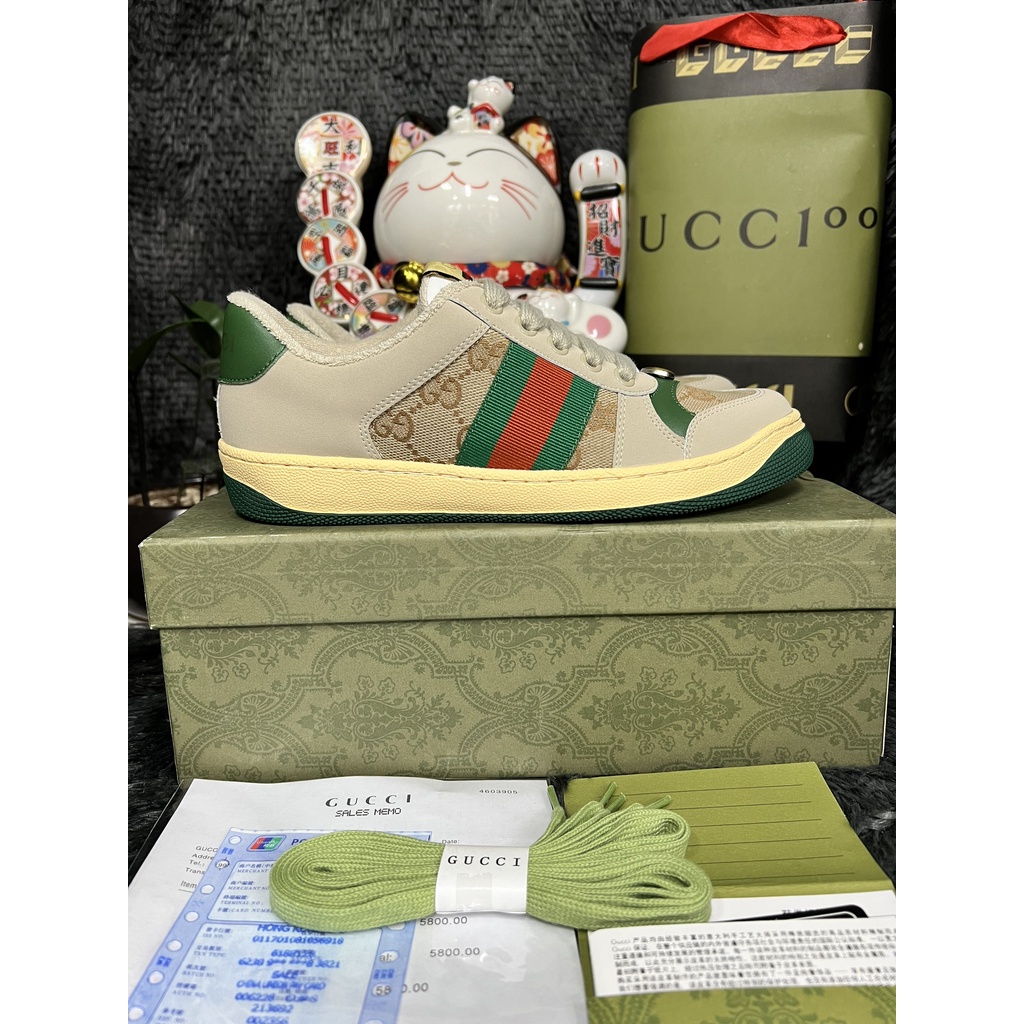 Giày Gucci Sơn Tùng bản đẹp check chip, Chuẩn SC Trung, Full phụ kiệ
