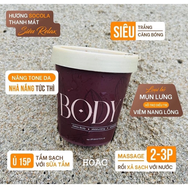 Body Mask Ủ Trắng Bùn Mộc Là Beau