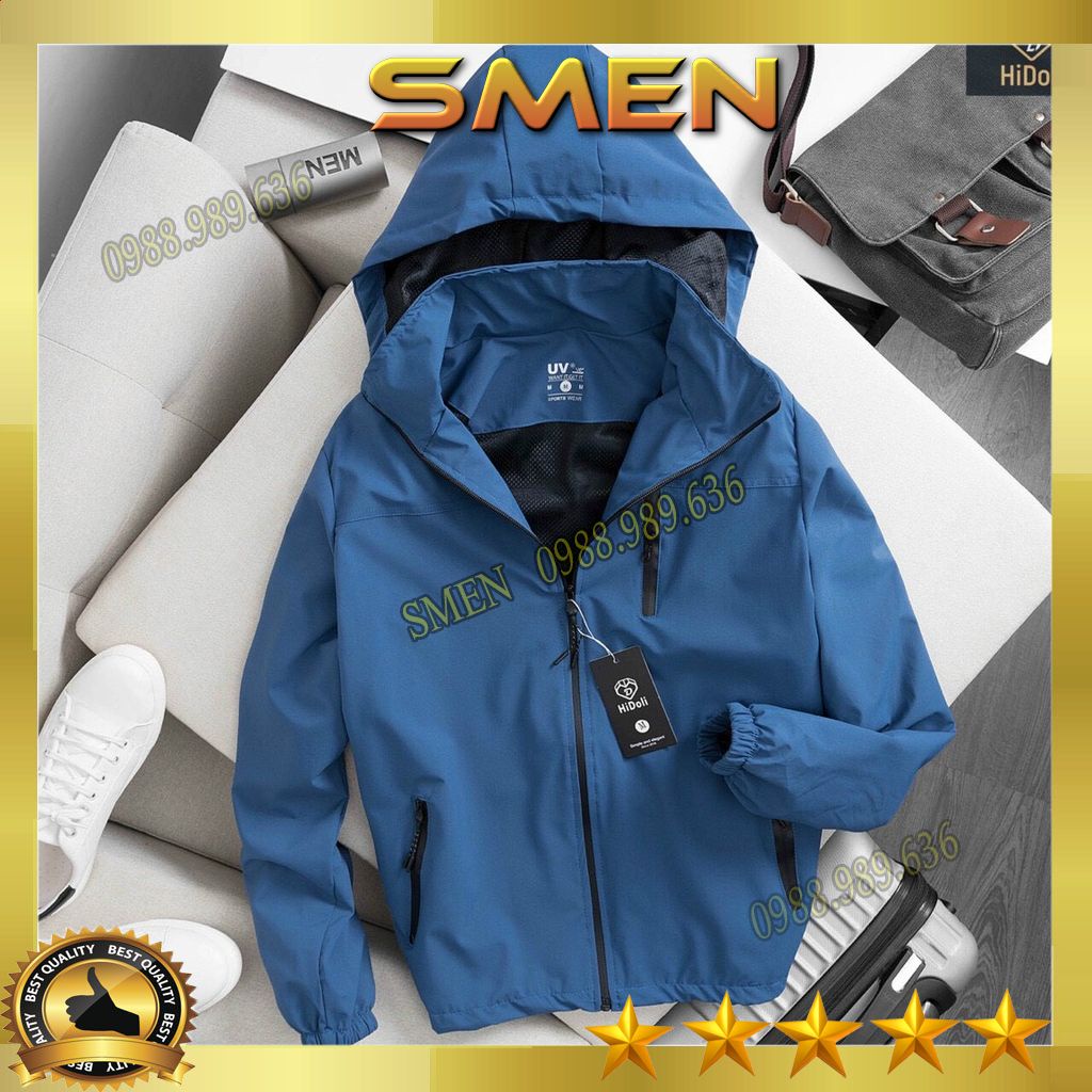 Áo khoác gió đôi nam nữ cao cấp unisex chống nước, chống gió, chống bụi, chống nắng ngăn tia UV AG01 - SMEN