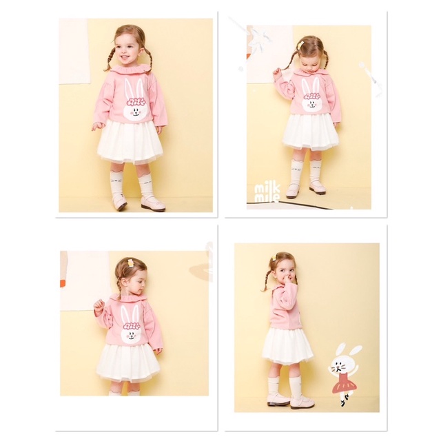 Set Milk Mile VN xuất Hàn dư xịn cho bé gái