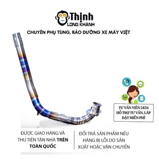 Cổ pô Titan gắn pô Zin