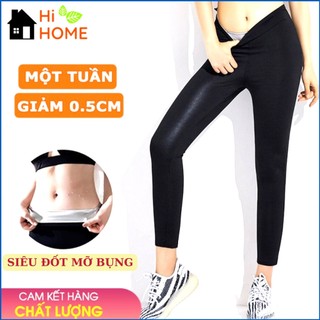 Quần legging dài nữ tập gym, yoga, quần tập sinh nhiệt tan mỡ bụng, kích thích đổ mồ hôi, giảm cân nhanh chóng, giảm eo
