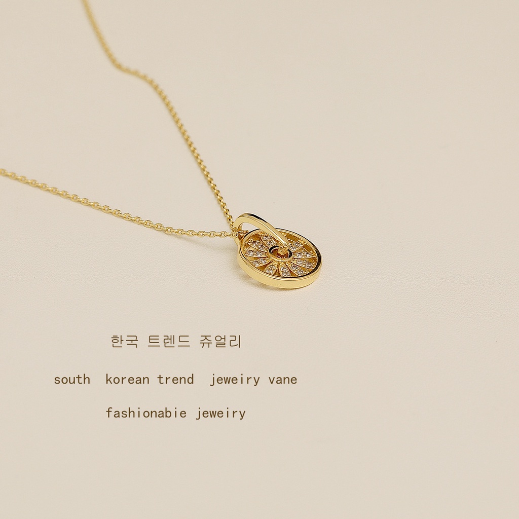 Vòng cổ zircon SEAGLOCA siêu lấp lánh đơn giản và cá tính đa năng thời trang xinh xắn cho nữ