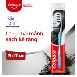 Bàn chải Colgate Slimsoft Between Charcoal lông chải mềm mảnh xen sợi phủ