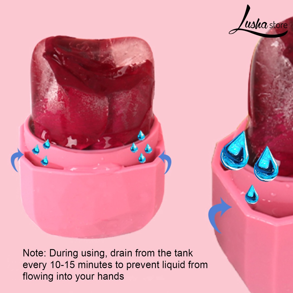 LUSHASTORE Khay Silicone Làm Đá Mát Xa Mặt Tiện Dụng