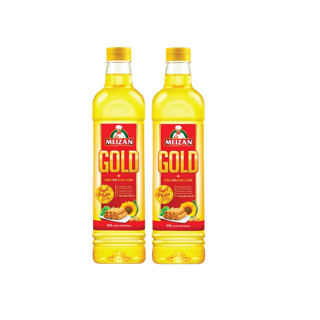 Combo 2 chai Dầu ăn Meizan Gold 1L