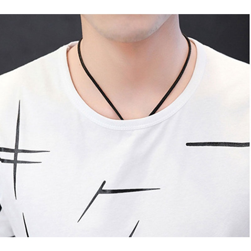 Áo Thun Tay Ngắn Cổ Tròn Dáng Ôm Thời Trang Mùa Hè Phong Cách Hàn Quốc Cho Nam