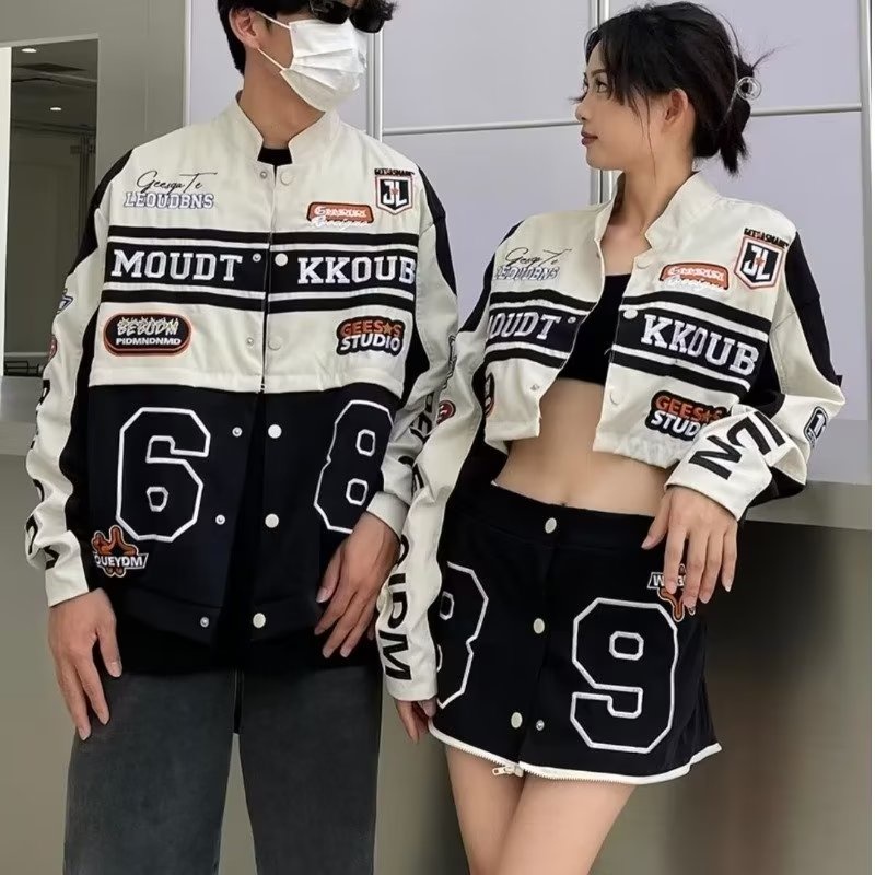 Áo Khoác Bóng Chày Tay Dài Dáng Rộng Phong Cách Hip Hop Mỹ 2022 Thời Trang Mùa Thu Cho Nam Và Nữ