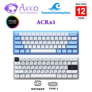 Bàn phím cơ akko acr61 rgb/ hotswap ttc socket/ akko cs jelly switch bh 12 tháng