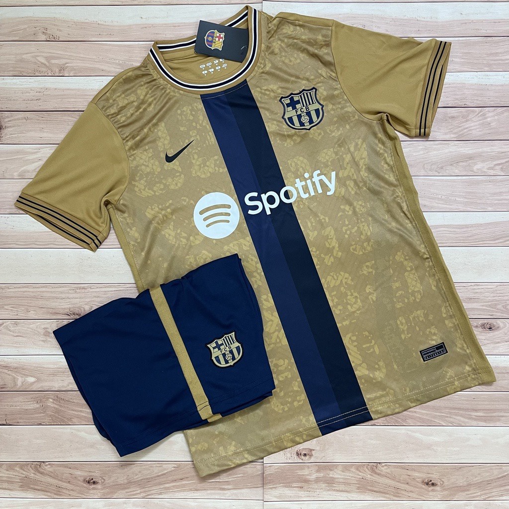 Áo Bóng Đá CLB Barcelona Mùa 22/23 - Vải Polyester Gai Thái