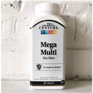Siêu Vitamin tổng hợp, bổ sung đầy đủ vitamin, tăng cường sức khỏe, cải thiện vóc dáng Mega Multi For Men 90 viên