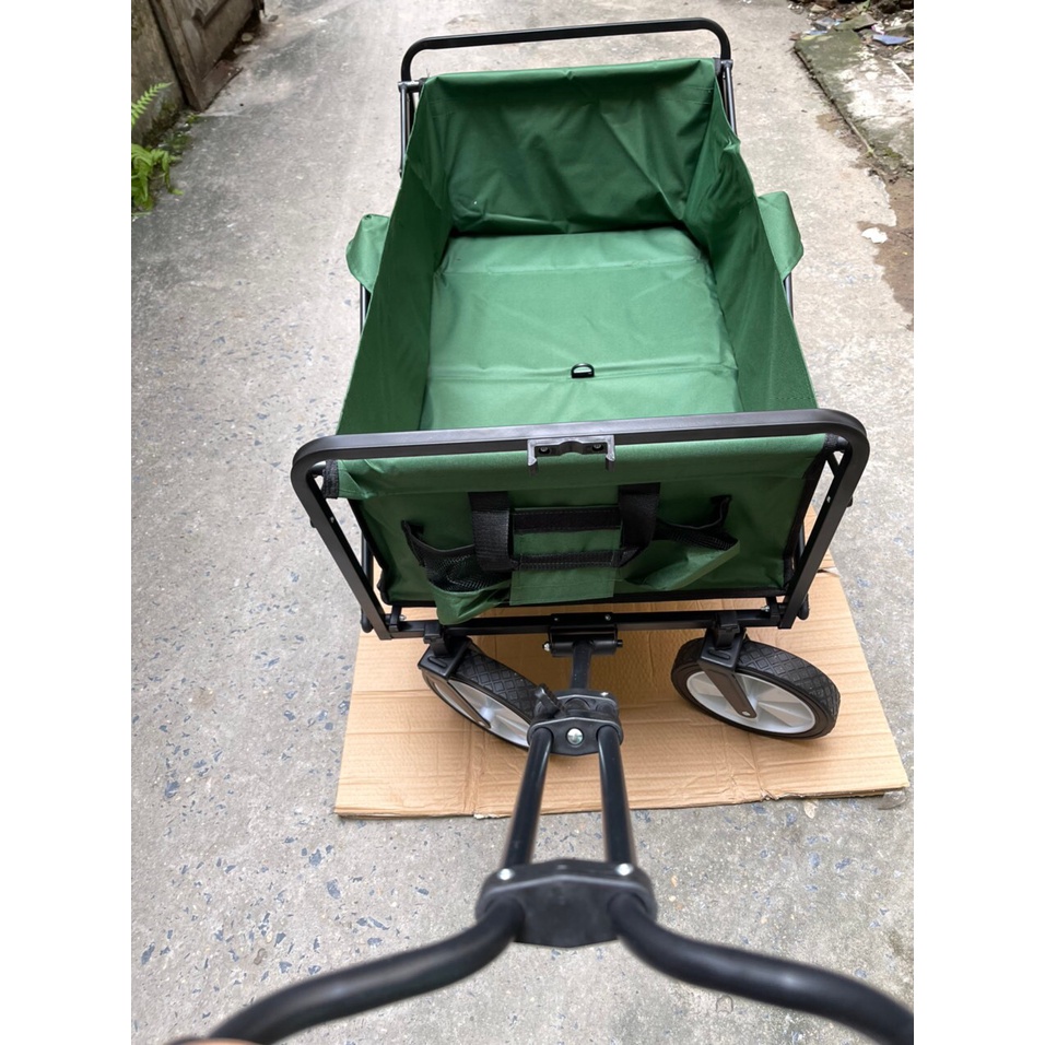 Xe kéo đẩy đồ gấp gọn đa năng, Xe kéo đẩy đồ dã ngoại gấp gọn đa năng, chịu tải 80kg. KT : L870×W500×H560mm