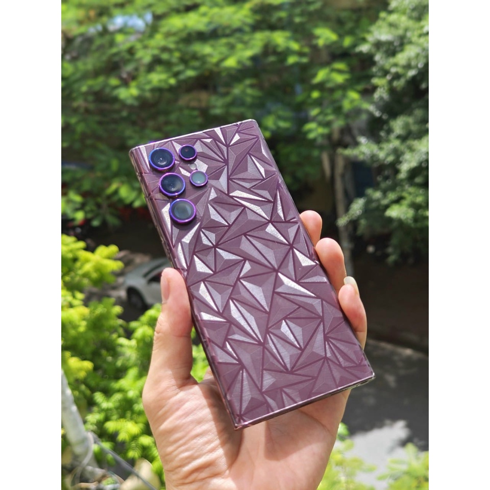 Miếng dán PPF kim cương 4D iPhone 14 Pro Max / 13 Pro Max / 12 Pro Max / 11 Pro Max,... mặt lưng full viền