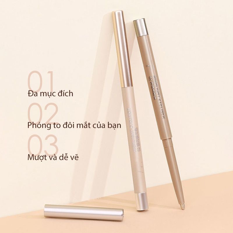 Bút Sáp Bắt Sáng Highlight Tiện Lợi Cho Trang Điểm Chống Nước Lâu Trôi