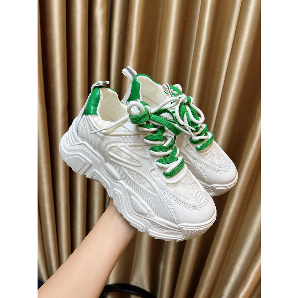 Giày thể thao, sneaker nữ cá tính độn đế 5 phân phối đồ cực chất năng động trẻ trung