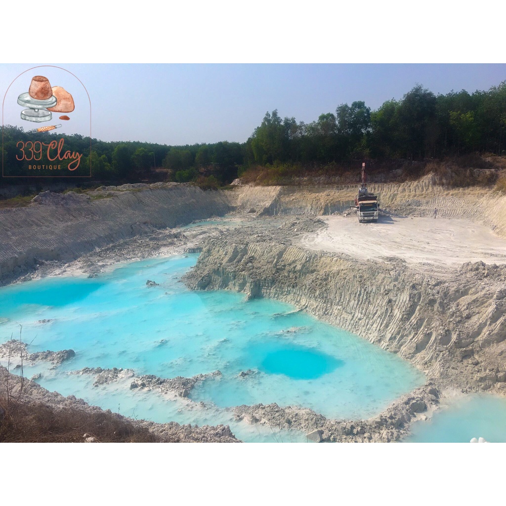 Đất sét trắng mịn làm gốm nguyên bản tự nhiên 1 kg