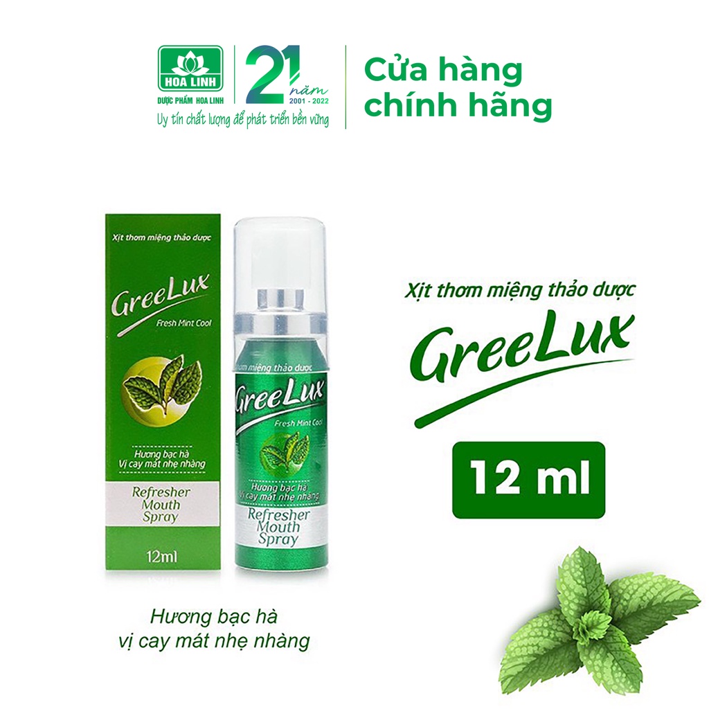 Xịt Thơm Miệng Greelux Fresh Mint Cool (vị cay mát nhẹ nhàng) | BigBuy360 - bigbuy360.vn