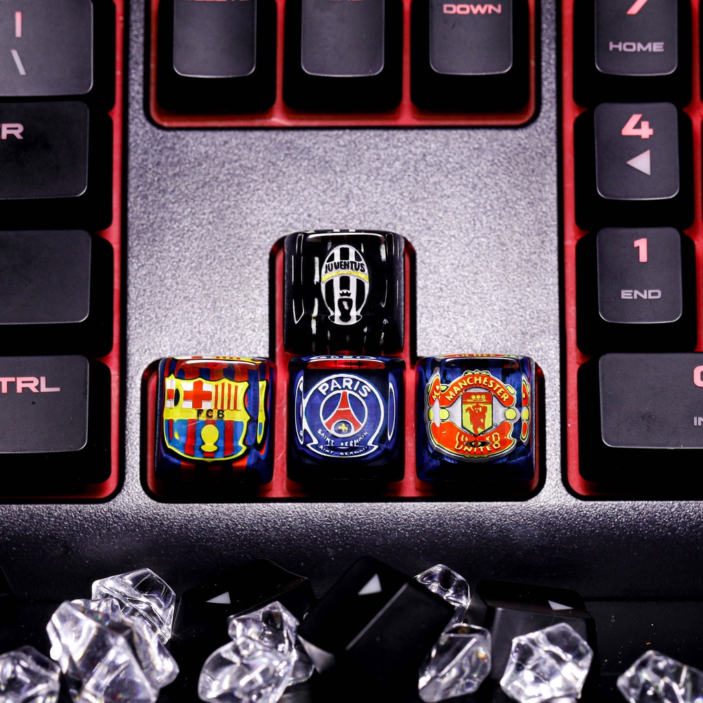Keycap logo đội bóng dành cho bàn phím cơ, nút bàn phím logo, keycap lẻ, keycap anime