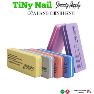 1phao vuông chà mịn, chà móng sunshine, dũa móng tay sunshine, phao mịn chà móng