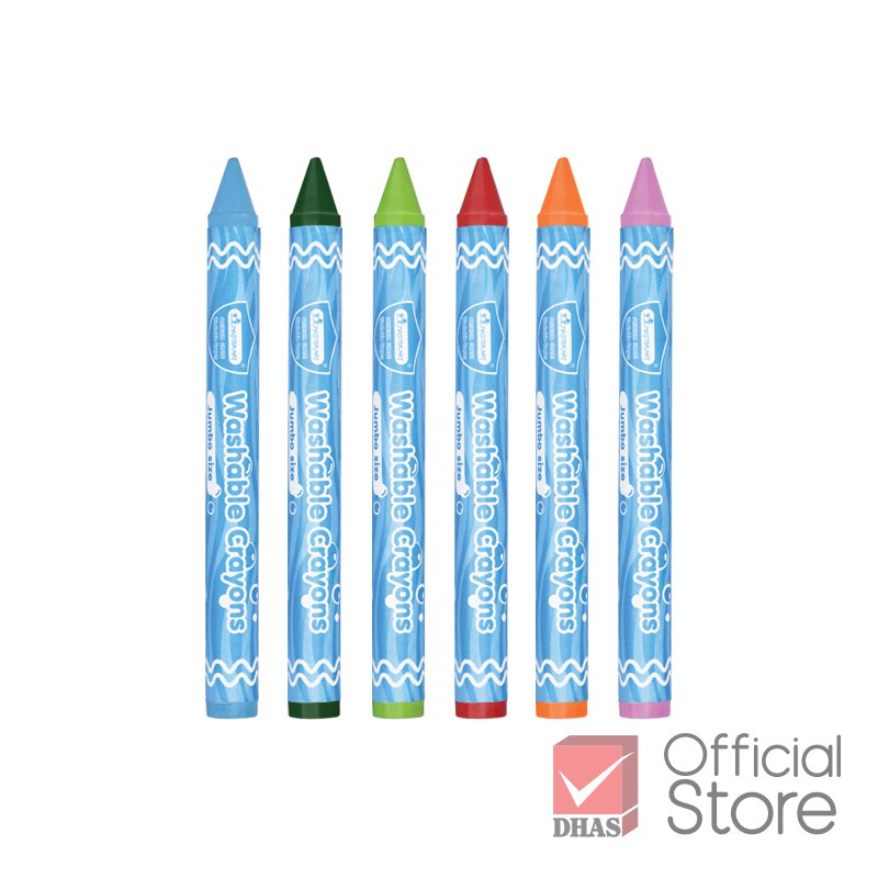 Bút sáp tô màu Master Art 8/12/16/24 màu thân to SUPER JUMBO Thái Lan