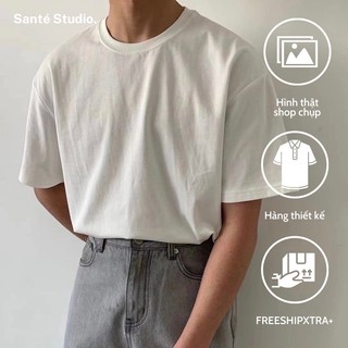 Áo thun trơn áo phông trơn nam basic cổ tròn vải cotton 2 chiều thoáng mát - BASIC TEE by SANTÉ STUDIO