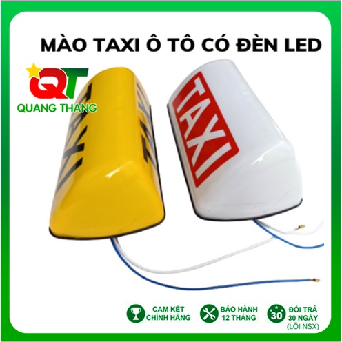 Mào TAXI Ô Tô Đế Hút Nam Châm, Có Đèn
