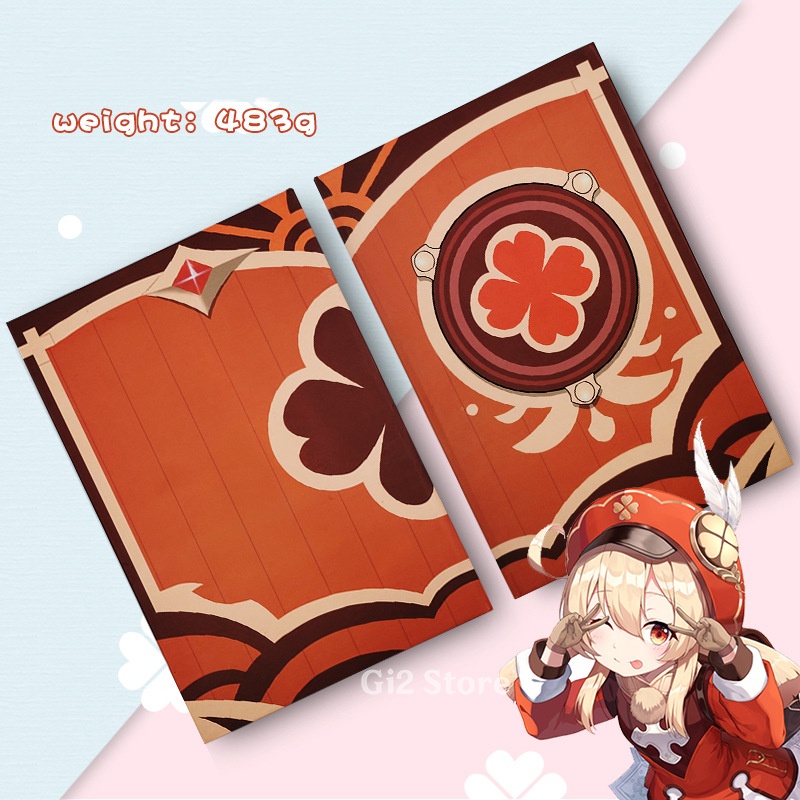 Sổ tay ghi chép notebook Raiden Shogun game Genshin Impact game anime chibi dễ thương xinh xắn