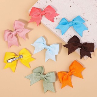 🎀 kẹp tóc nơ xinh đỏ trắng hồng ✨