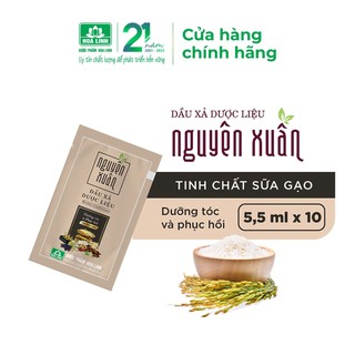 Dầu xả dược liệu Nguyên Xuân dây 10 gói x 5.5ml