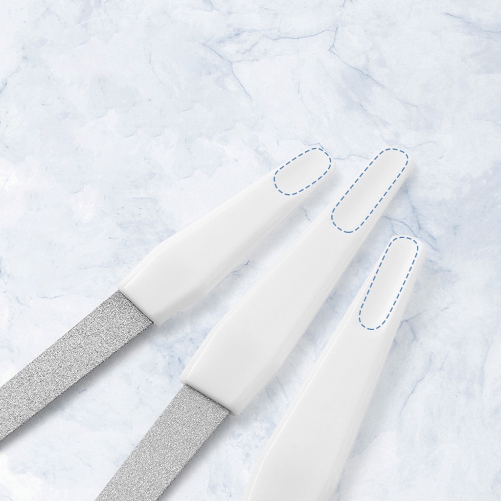 Dụng Cụ Dũa Móng Hai Đầu Chống Trượt 2 Trong 1 Bằng Thép Không Gỉ