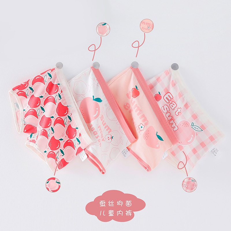 Quần Lót Boxer Chất Liệu Cotton Thoải Mái Dành Cho Bé Gái