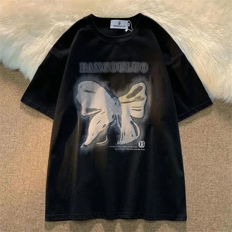 NRVP Áo Thun Unisex Mùa Hè Dáng Suông Tay Cộc Phong Cách Hàn Quốc Cho Nam Nữ