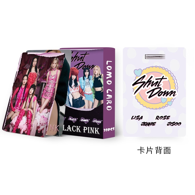 Blackpink Album Shut Down Born Pink Photocard Double-sided Color Printing Lomo Card