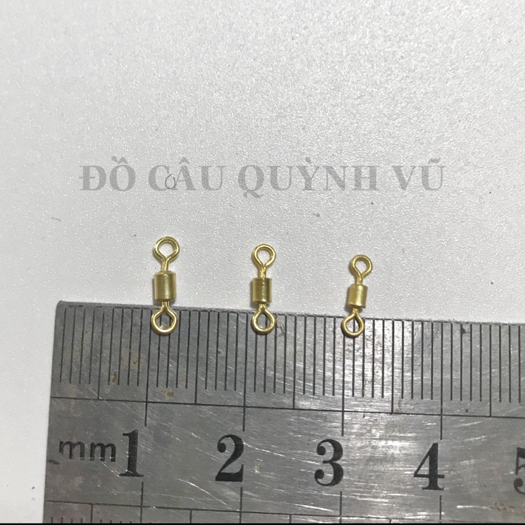 Khóa Link Số 8 màu vàng Mà Ní Buộc Dây Câu Đài, Khóa Link Câu Cá