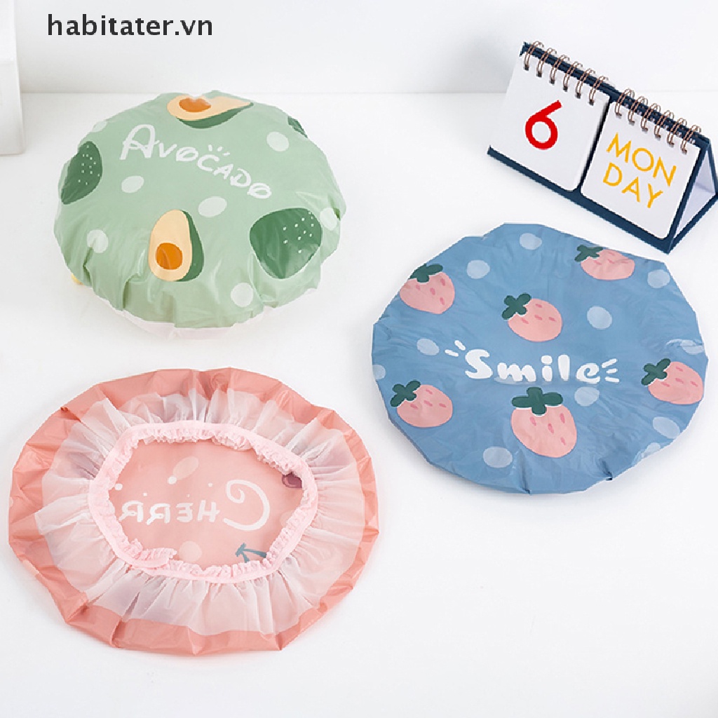 Mũ Tắm Trùm Đầu Co Giãn Chống Thấm Nước Có Thể Tái Sử Dụng 6 Màu Thời Trang Cho Nữ