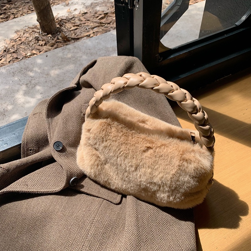 Túi Xách Lông Nhung Hình Đám Mây Thời Trang Cao Cấp Cho Nữ