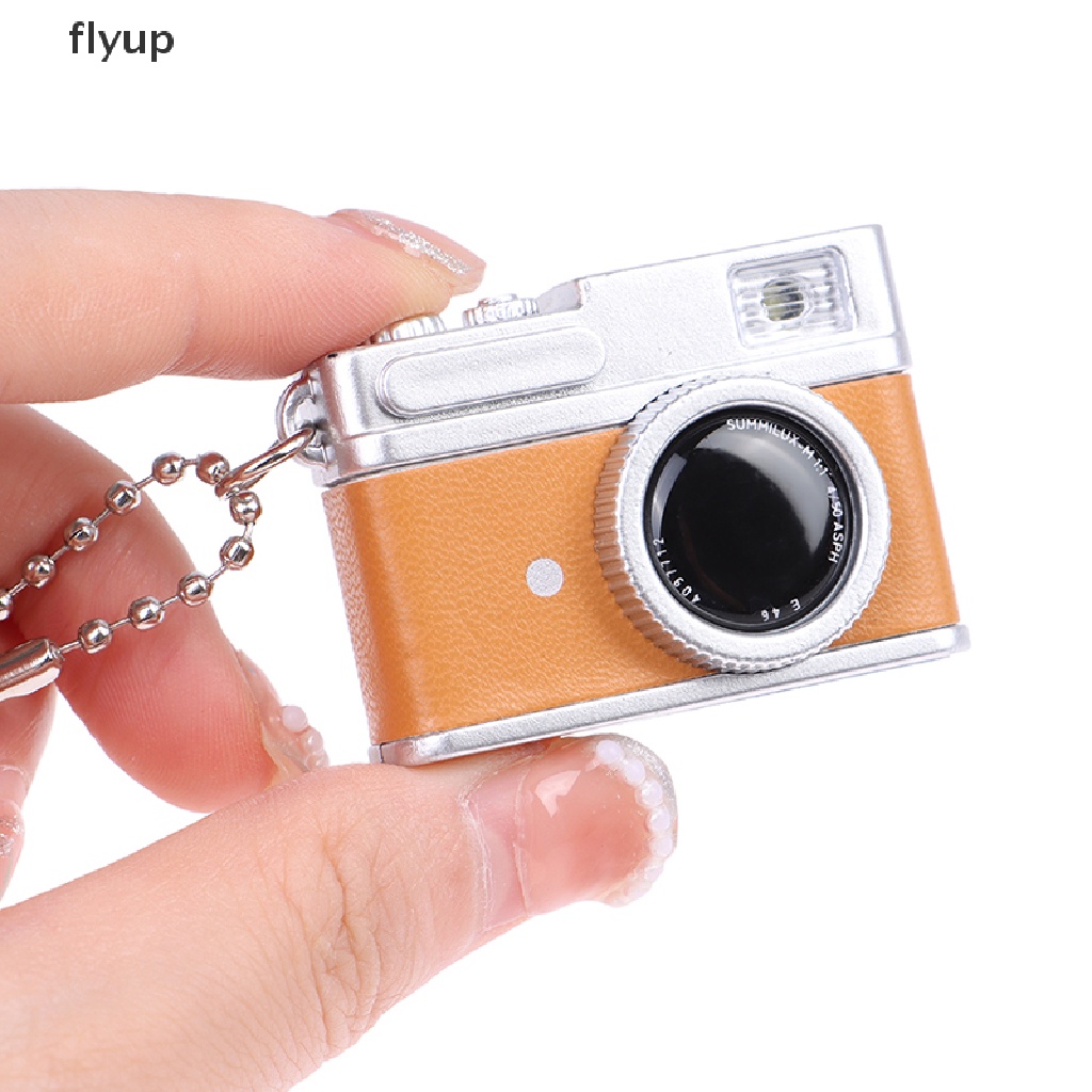 Mô Hình Máy Ảnh Bằng Da Phong Cách Vintage Tỉ Lệ 1: 12 Trang Trí Nhà Búp Bê