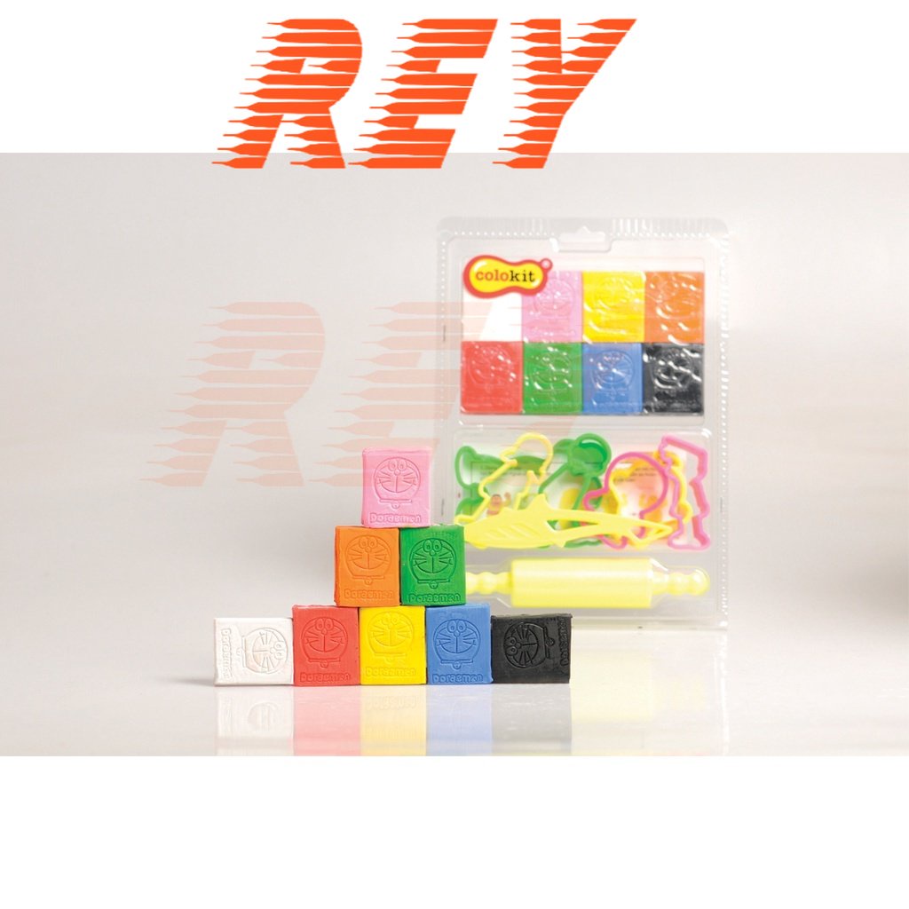 Đất sét - Sáp nặn có khuôn 8 màu 𝑻𝒉𝒊𝒆̂𝒏 𝑳𝒐𝒏𝒈 Colokit MCT-C01/DO