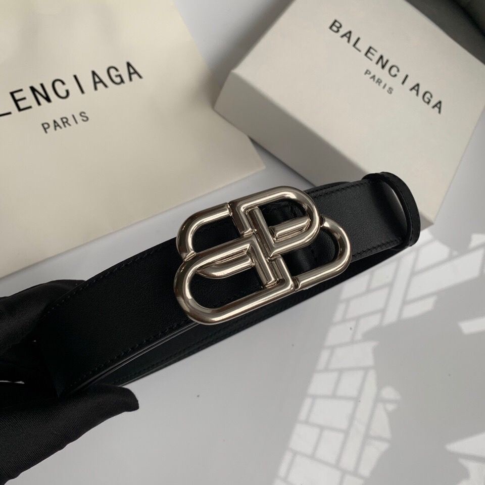UTKS Balenciaga new hot sale BB home first layer cowhide women's belt men's double B all-match leather belt aristocratic family 4.0 cm3.02022