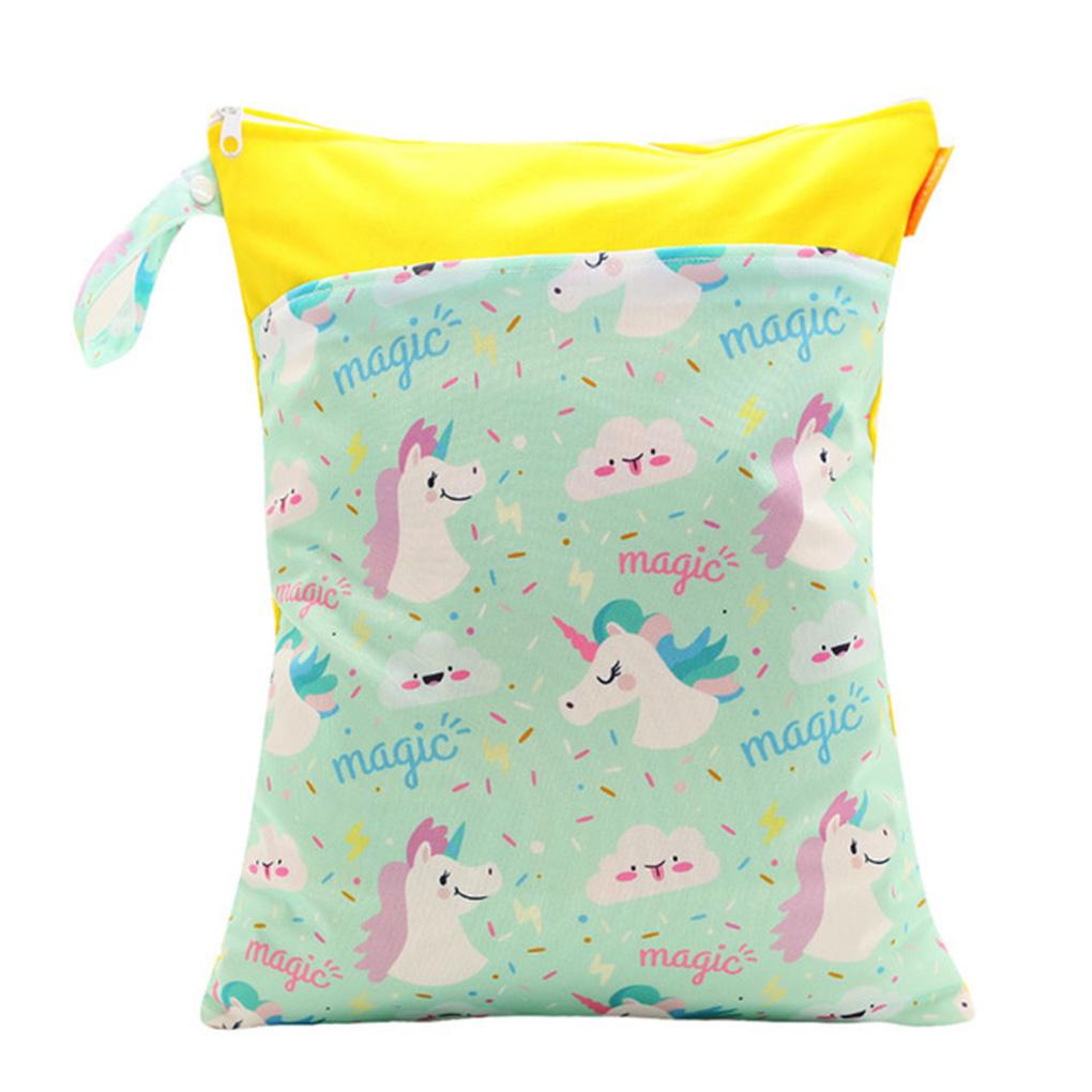 Túi Đựng Tã Ướt 30 * 40CM Chống Thấm Nước Có Thể Tái Sử Dụng