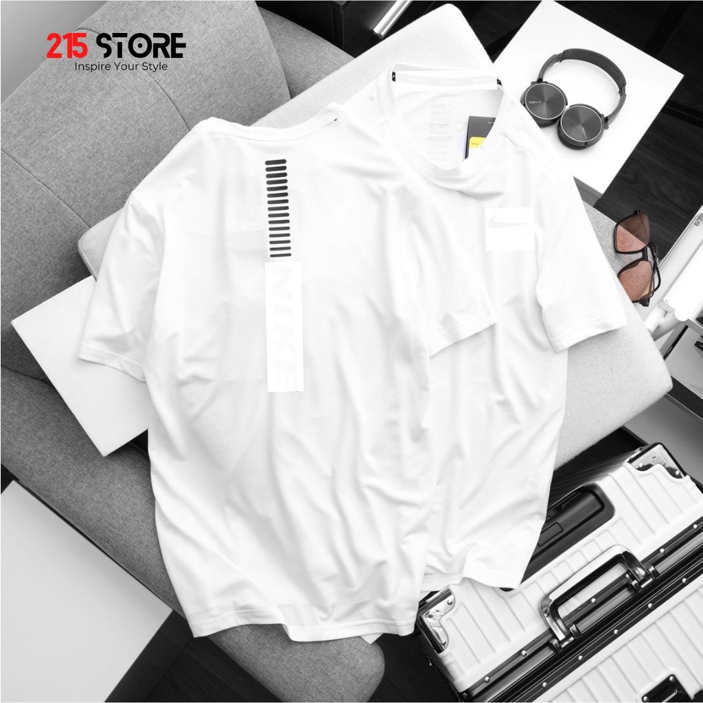 Áo Thun Thể Thao Nam, Áo Phông Tập Gym 215STORE, Vải Thun Mát Nhẹ