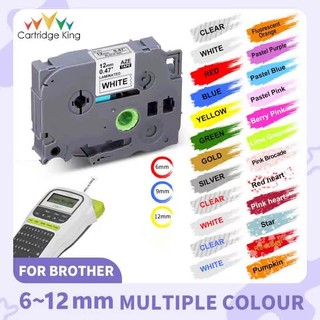 Tương thích Băng Keo 6mm 9mm 12mm TZe-231 tze231 tze131 TZE631 PT-H110 PT-H107B PT-D450 PT-D600 Brother Máy In Nhãn Brother P-Touch