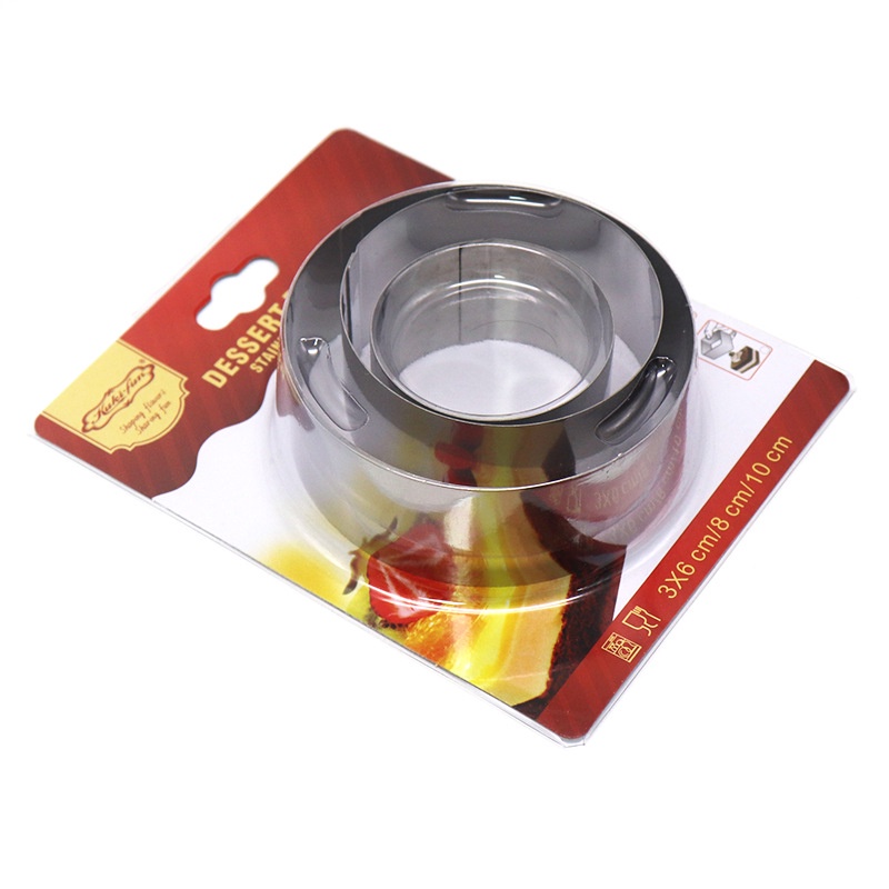 Khuôn RING Mousse Cookies Cutter KHUÔN Nhấn Dụng Cụ Làm Bánh Quy Hình Tròn Theo Bộ 3 Chiếc - CBMOUSTRON3P