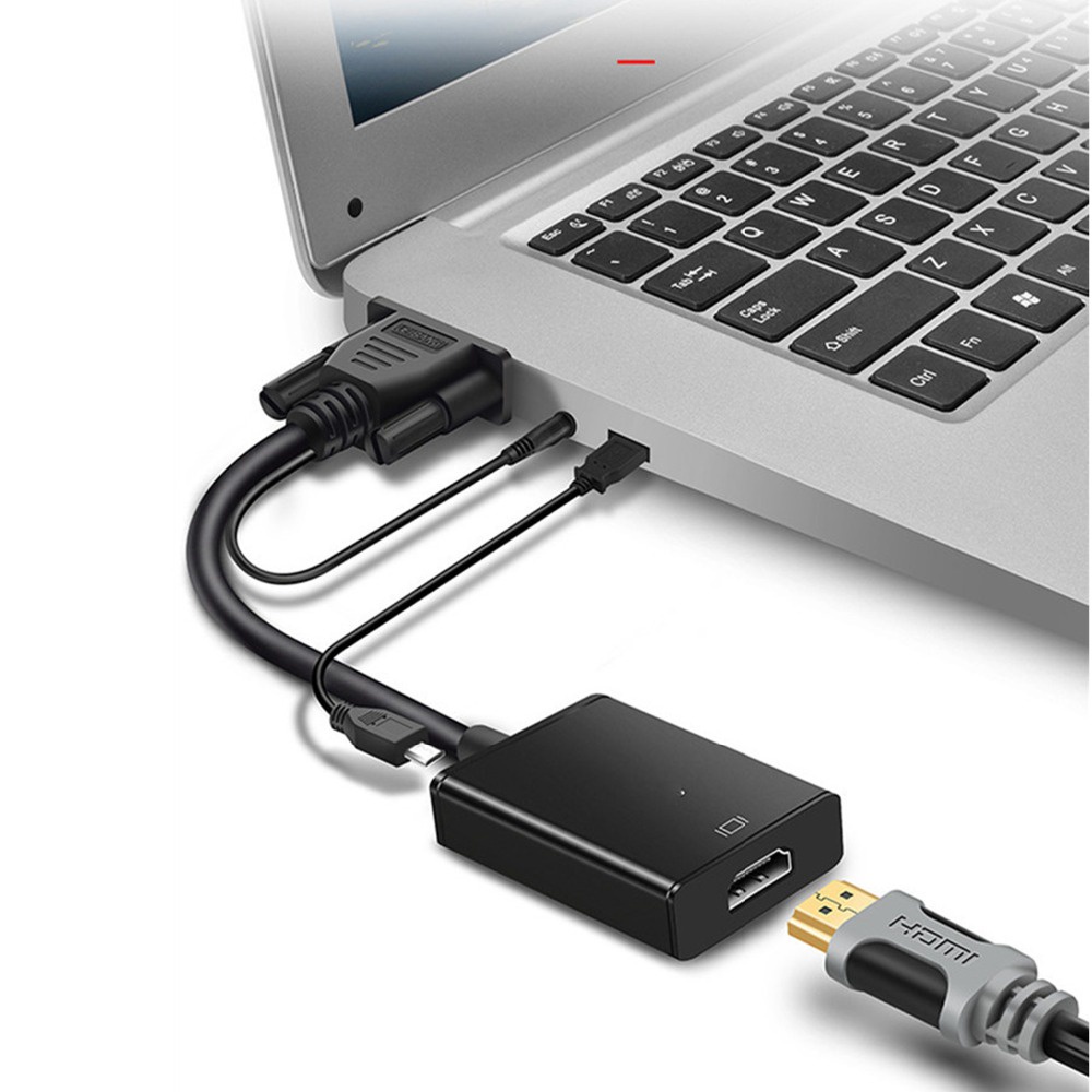 Cáp ChuyểN VGA Sang HDMI 1080P HD VớI Audio VGA2HD TV AV Sang HDTV Video Cho TV / PC