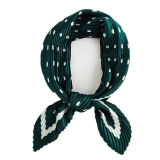 Khăn choàng cổ lụa xếp ly Khăn turban lụa dập ly